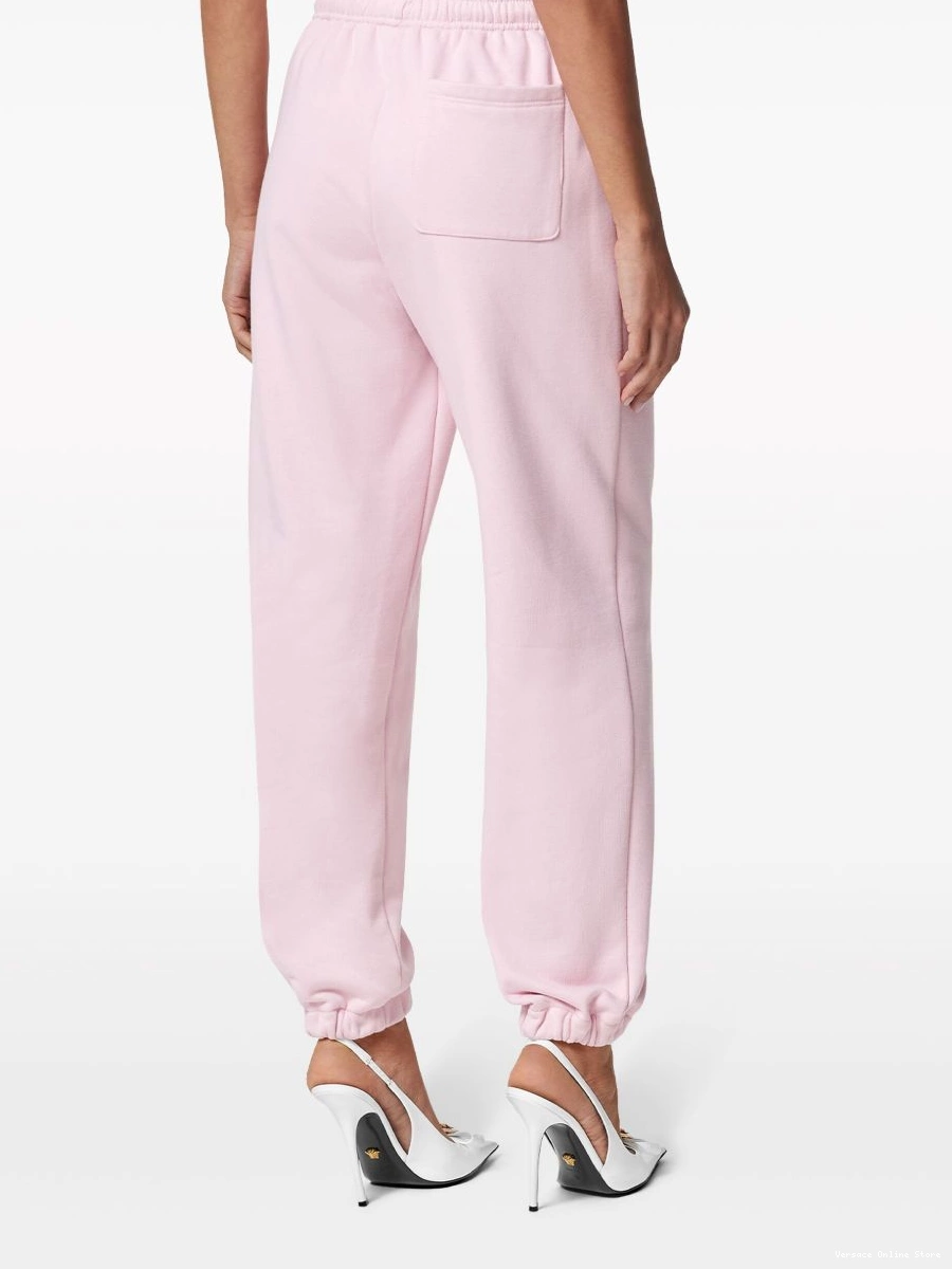 Cheap 1980 Versace Re-Edition embroidered track Women pants 0707